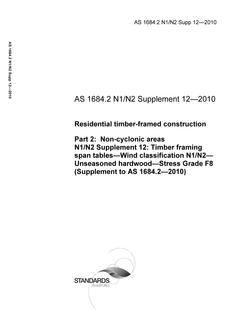 AS 1684.2 N1/N2 Supp 12-2010 PDF