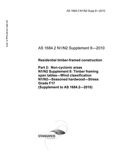 AS 1684.2 N1/N2 Supp 8-2010 PDF