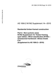 AS 1684.2 N1/N2 Supp 14-2010 PDF