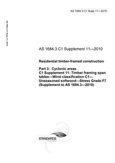 AS 1684.3 C1 Supp 11 PDF