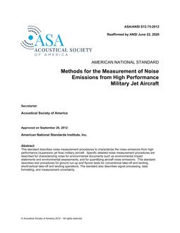 ASA S12.75 PDF
