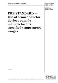 BS PD IEC/PAS 62240:2001 PDF