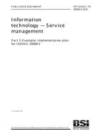BS PD ISO/IEC TR 20000-5:2010 PDF