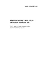 BS DD IEC/TS 60318-7:2011 PDF