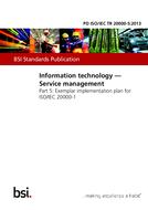BS PD ISO/IEC TR 20000-5:2013 PDF