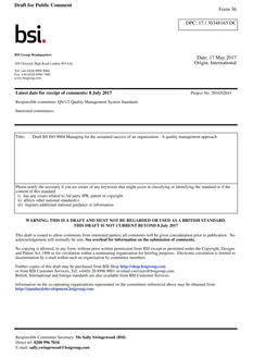 BS ISO/DIS 9004.1 PDF