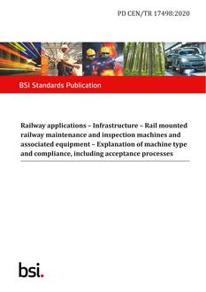 BS PD CEN/TR 17498 PDF