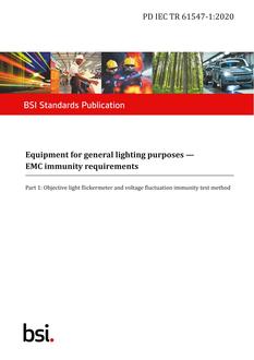 BS PD IEC TR 61547-1 PDF