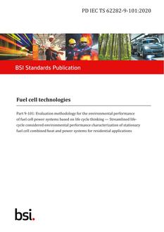 BS PD IEC TS 62282-9-101 PDF