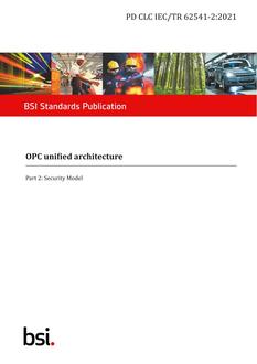 BS PD CLC IEC/TR 62541-2 PDF
