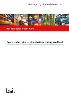 BS PD CEN/CLC/TR 17603-20-02 PDF