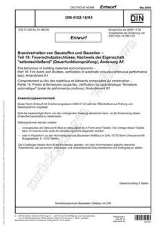 DIN 4102-18/A1 - DRAFT PDF