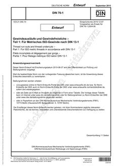 DIN 76-1 - DRAFT PDF