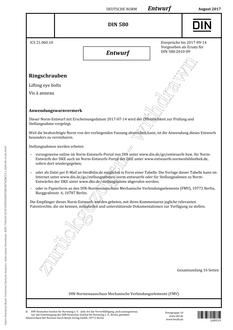 DIN 580 – DRAFT PDF