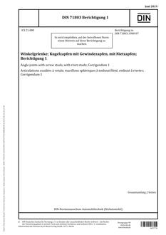 DIN 71803 Corrigendum 1 PDF