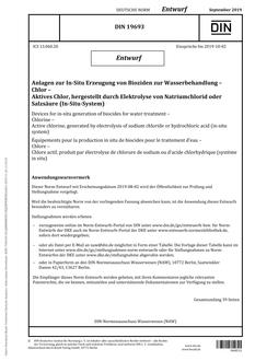 DIN 19693 - DRAFT PDF
