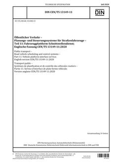 DIN CEN/TS 13149-11 PDF