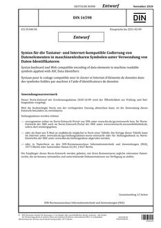 DIN 16598 - DRAFT PDF