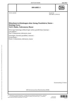 DIN 6885-3 PDF DIN 6885-3 PDF