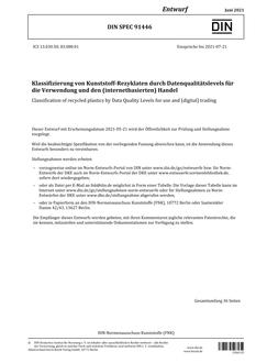 DIN SPEC 91446 - DRAFT PDF