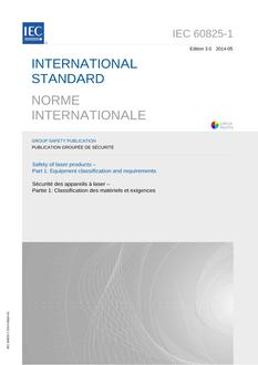 IEC 60825-1 Ed. 3.0 b PDF