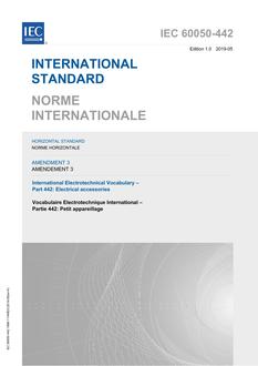 IEC 60050-442 Amd.3 Ed. 1.0 b:2019 PDF