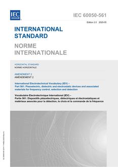 IEC 60050-561 Amd.2 Ed. 2.0 b:2020 PDF