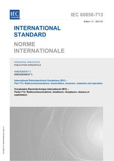 IEC 60050-713 Amd.5 Ed. 1.0 b:2021 PDF