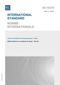 IEC 63370 Ed. 1.0 b PDF