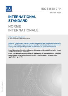 IEC 61558-2-14 Ed. 2.0 b PDF