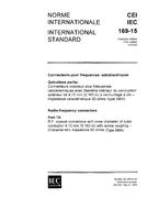 IEC 60169-15 Ed. 1.0 b PDF