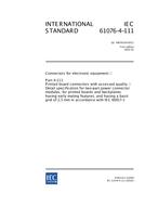 IEC 61076-4-111 Ed. 1.0 en PDF