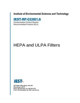 IEST RP-CC001.6 PDF