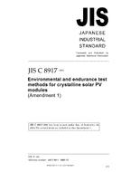 JIS C 8917:1998/AMENDMENT 1:2005 PDF