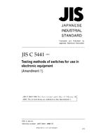 JIS C 5441:1994/AMENDMENT 1:2006 PDF