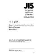 JIS A 4003:1995/AMENDMENT 1:2009 PDF