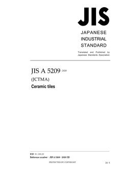 JIS A 5209 PDF