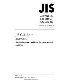 JIS G 3137 PDF JIS G 3137 PDF
