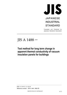 JIS A 1488 PDF JIS A 1488 PDF