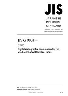 JIS G 0804 PDF JIS G 0804 PDF