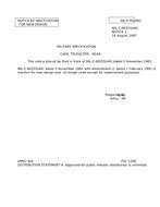 MIL MIL-C-60255 Notice 1 - Inactivation PDF