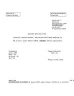 MIL MIL-C-63277 Notice 1 - Cancellation PDF