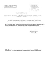 MIL MIL-C-63373 Notice 2 - Inactivation PDF