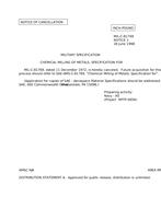 MIL MIL-C-81769 Notice 1 - Cancellation PDF