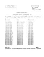MIL MIL-S-20708/46E Notice 1 - Cancellation PDF
