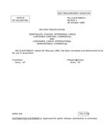 MIL MIL-S-62076B Notice 1 - Validation 1 PDF