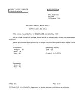 MIL MIL-B-18/87D Notice 1 - Inactivation PDF