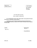 MIL MIL-B-29110B Notice 1 - Cancellation PDF