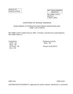 MIL MIL-HDBK-1379/3 Notice 1 – Cancellation PDF MIL MIL-HDBK-1379/3 Notice 1 - Cancellation PDF