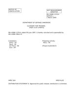 MIL MIL-HDBK-1379/4 Notice 1 - Cancellation PDF